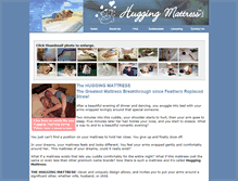 Tablet Screenshot of huggingmattress.com